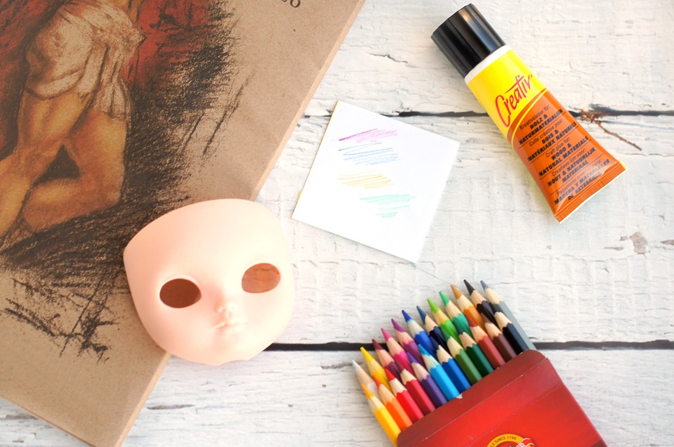 Crayon, Crayons, Masque, La Colle, Créatif, Art