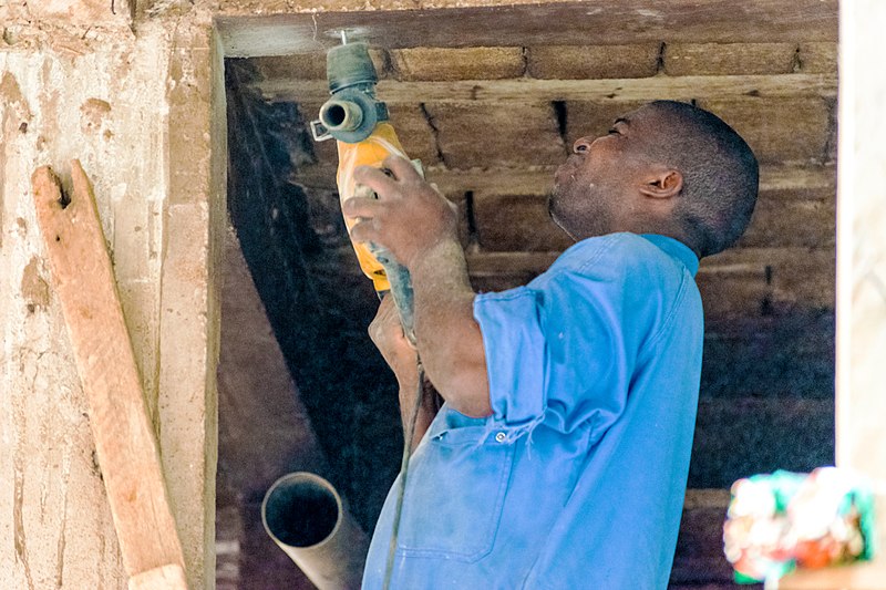 File:Cameroon male plumbier at work 01.jpg