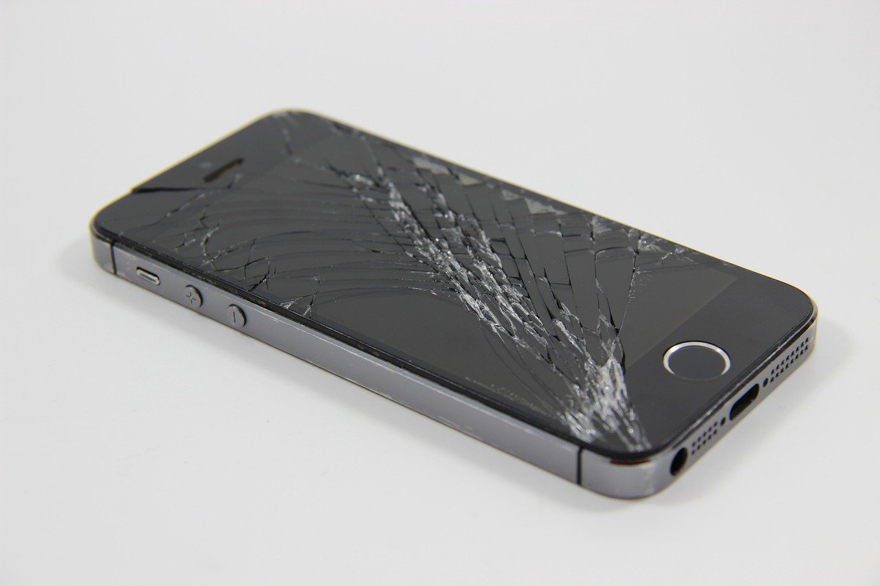 Un smartphone cassé